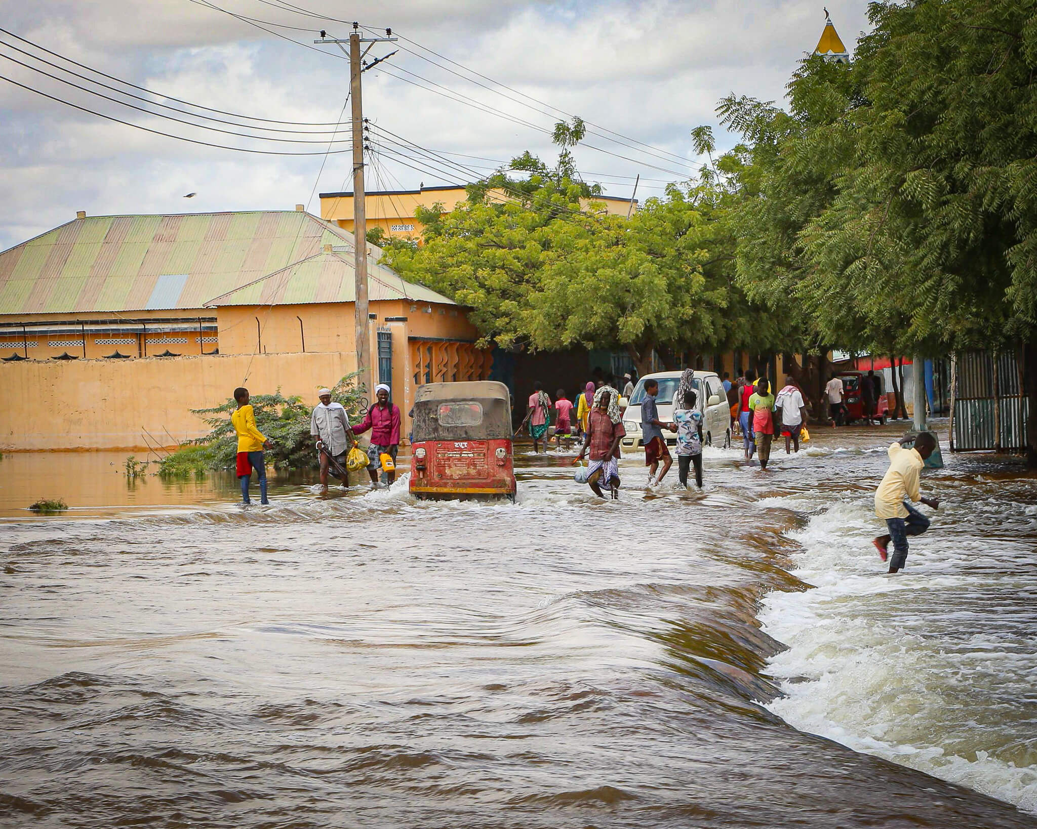 Garowe streets flood, Somalia