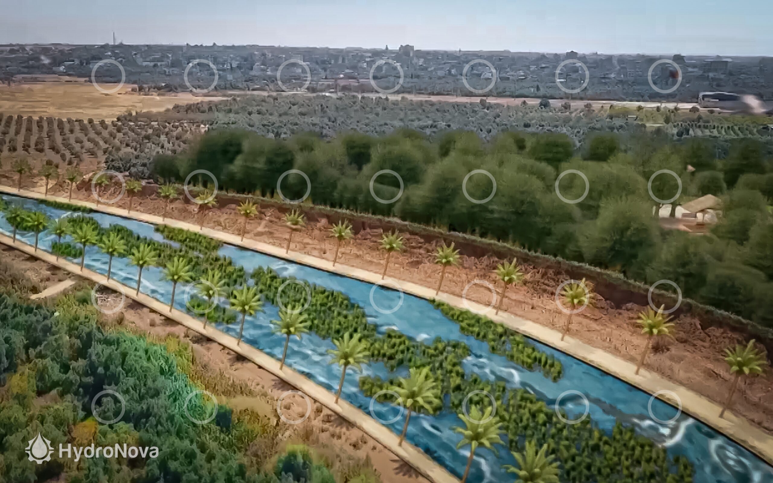 Greenbelt and wetland restoration design in Gaza, Palestine